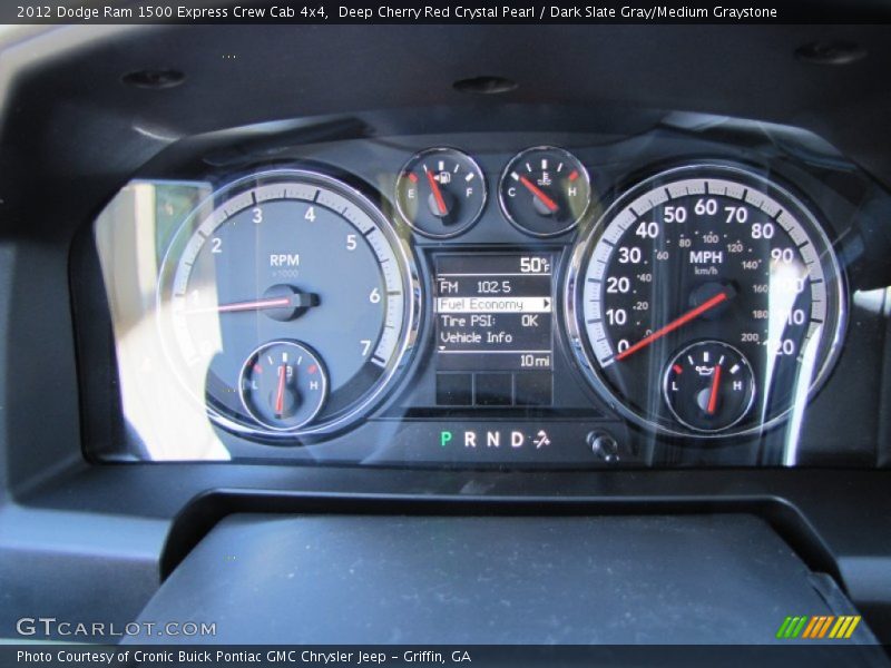  2012 Ram 1500 Express Crew Cab 4x4 Express Crew Cab 4x4 Gauges
