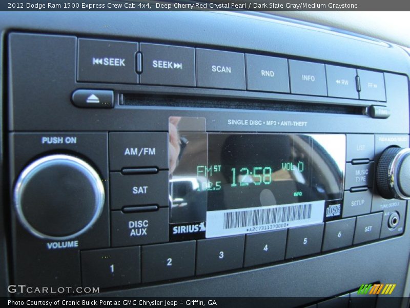 Audio System of 2012 Ram 1500 Express Crew Cab 4x4