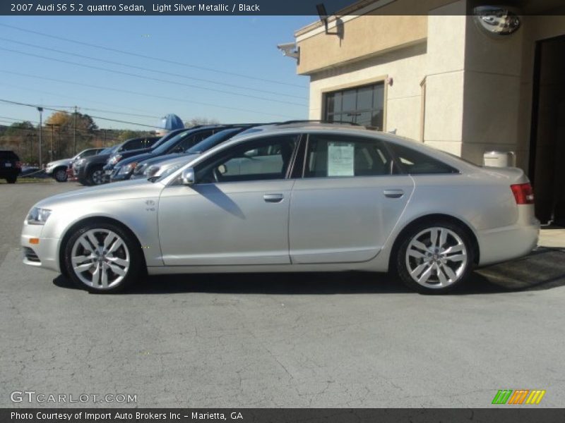 Light Silver Metallic / Black 2007 Audi S6 5.2 quattro Sedan