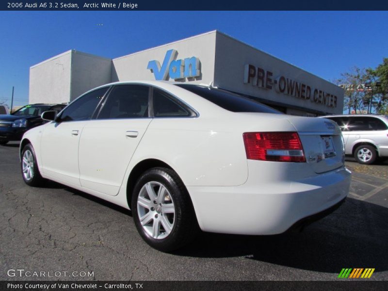Arctic White / Beige 2006 Audi A6 3.2 Sedan