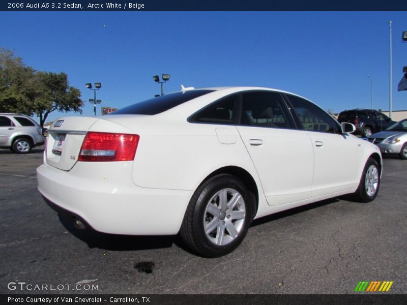 Arctic White / Beige 2006 Audi A6 3.2 Sedan