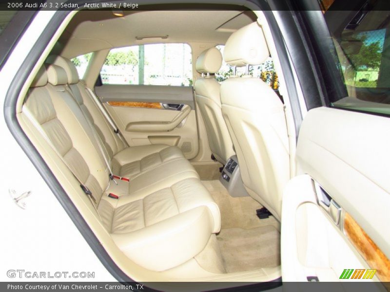 Arctic White / Beige 2006 Audi A6 3.2 Sedan