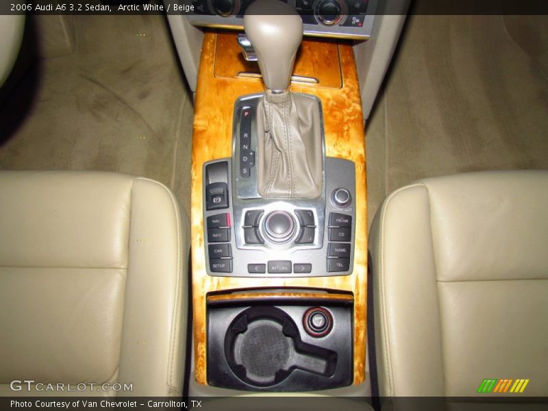 Arctic White / Beige 2006 Audi A6 3.2 Sedan