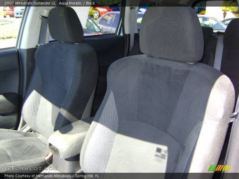 Aqua Metallic / Black 2007 Mitsubishi Outlander LS