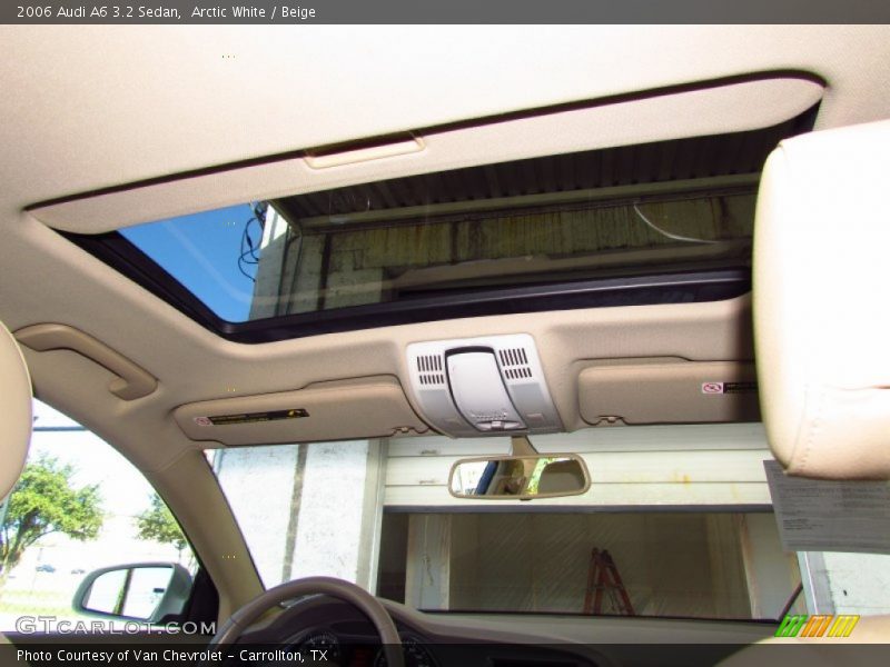 Arctic White / Beige 2006 Audi A6 3.2 Sedan