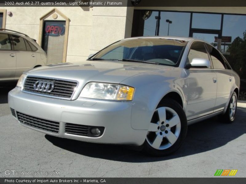 Light Silver Metallic / Platinum 2002 Audi A6 2.7T quattro Sedan