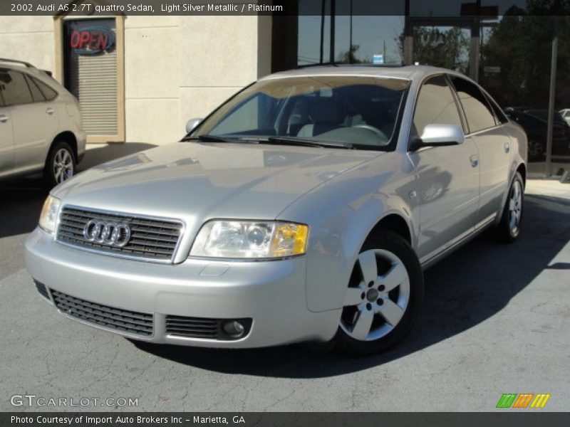 Light Silver Metallic / Platinum 2002 Audi A6 2.7T quattro Sedan