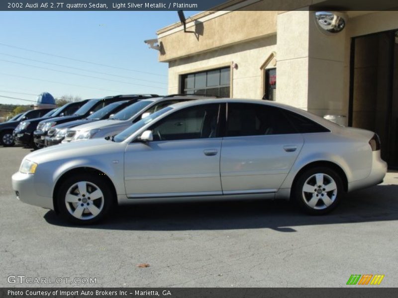 Light Silver Metallic / Platinum 2002 Audi A6 2.7T quattro Sedan