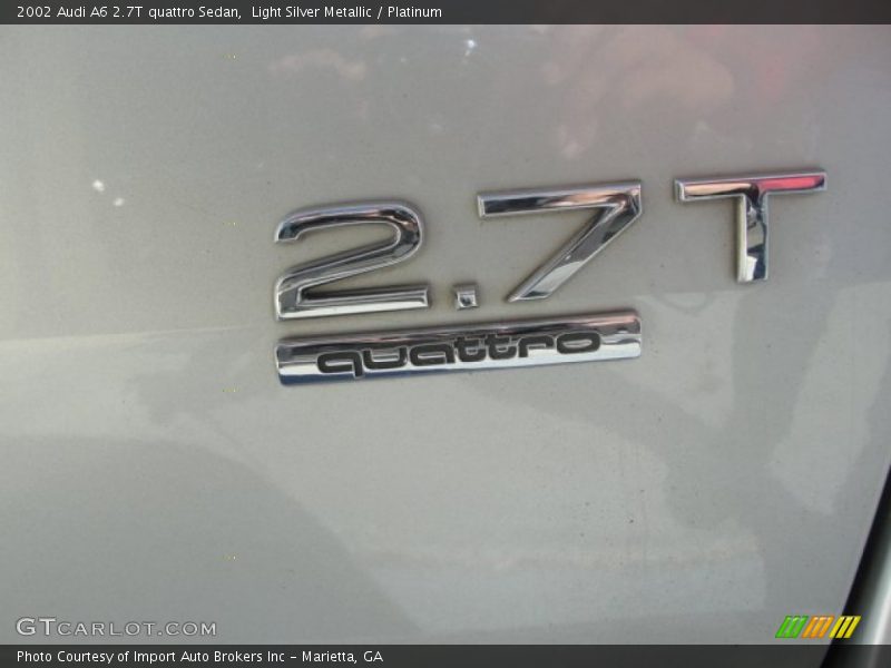  2002 A6 2.7T quattro Sedan Logo