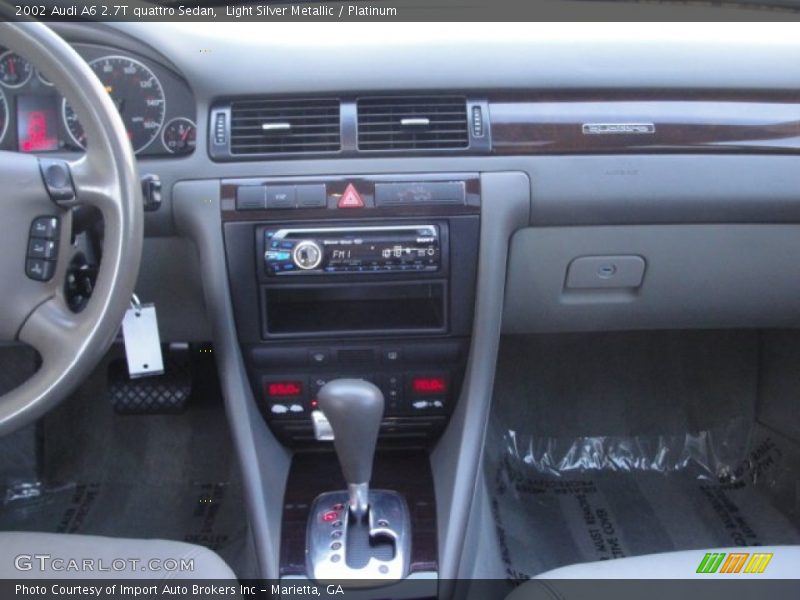 Light Silver Metallic / Platinum 2002 Audi A6 2.7T quattro Sedan