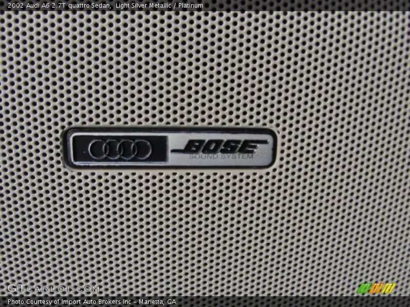 Light Silver Metallic / Platinum 2002 Audi A6 2.7T quattro Sedan