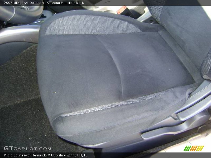 Aqua Metallic / Black 2007 Mitsubishi Outlander LS