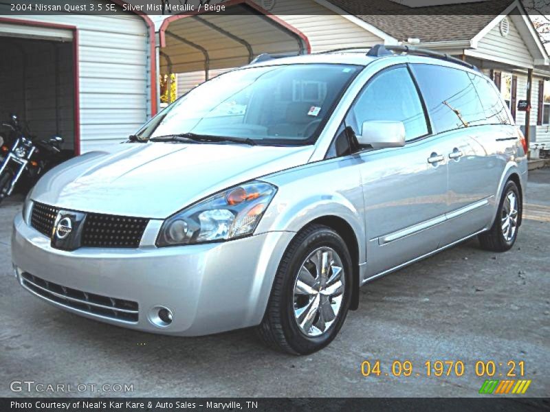 Silver Mist Metallic / Beige 2004 Nissan Quest 3.5 SE