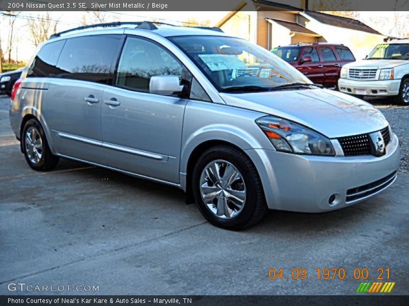 Silver Mist Metallic / Beige 2004 Nissan Quest 3.5 SE