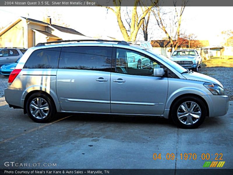 Silver Mist Metallic / Beige 2004 Nissan Quest 3.5 SE
