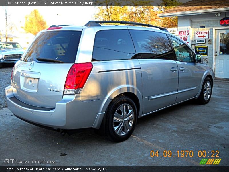 Silver Mist Metallic / Beige 2004 Nissan Quest 3.5 SE