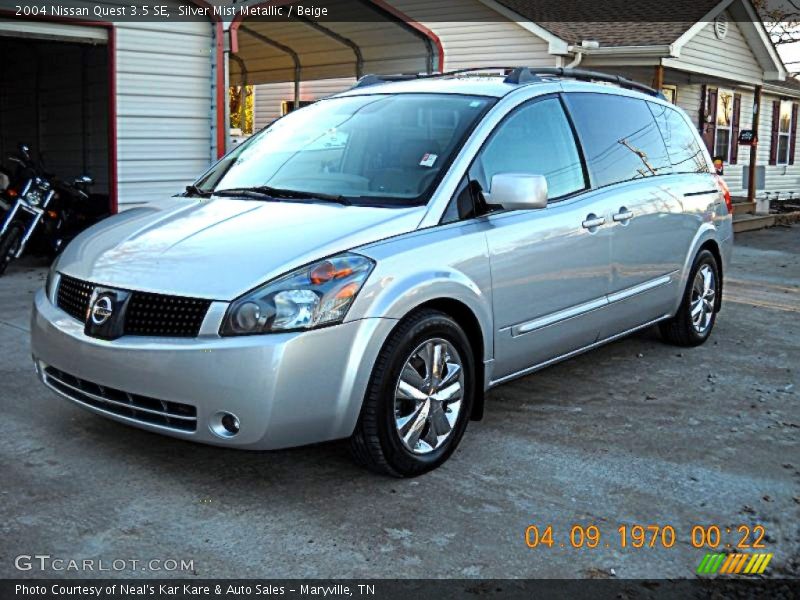 Silver Mist Metallic / Beige 2004 Nissan Quest 3.5 SE