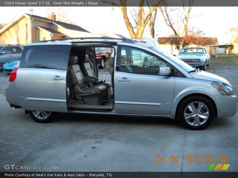 Silver Mist Metallic / Beige 2004 Nissan Quest 3.5 SE