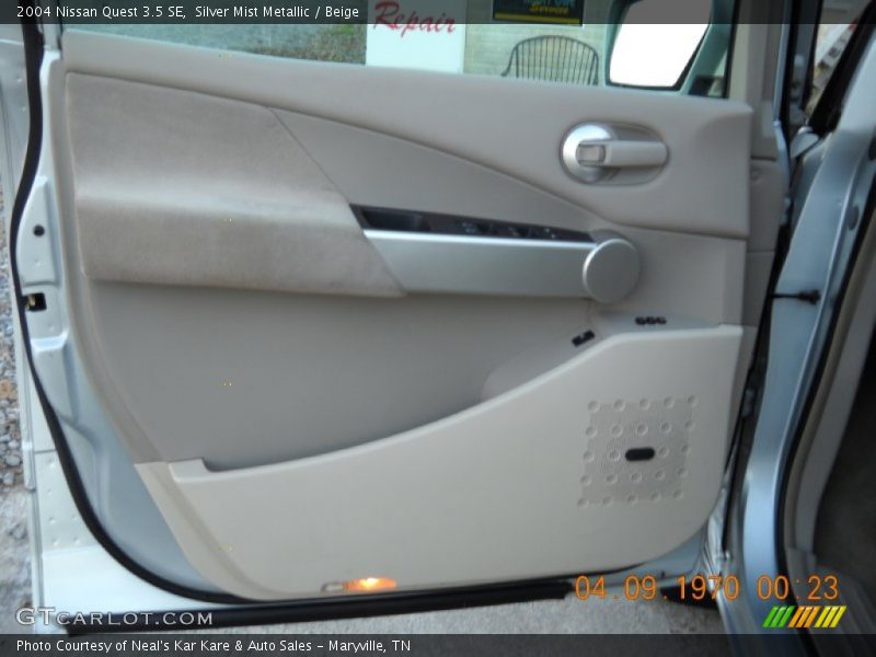 Silver Mist Metallic / Beige 2004 Nissan Quest 3.5 SE
