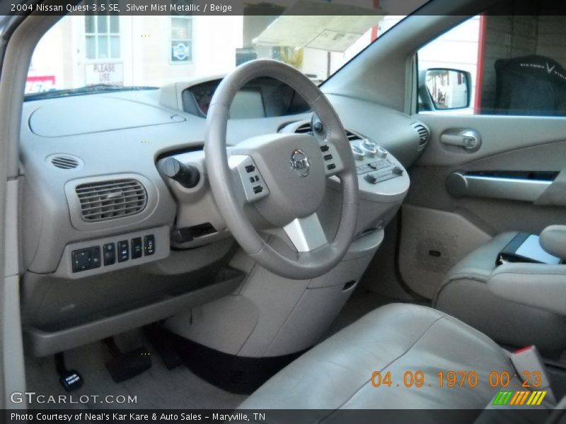 Silver Mist Metallic / Beige 2004 Nissan Quest 3.5 SE