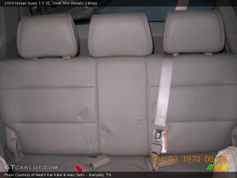 Silver Mist Metallic / Beige 2004 Nissan Quest 3.5 SE