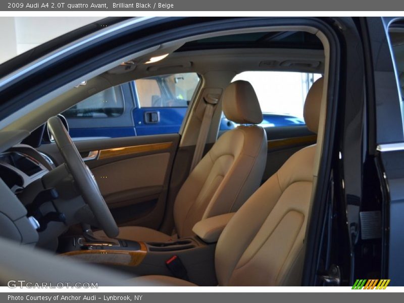 Brilliant Black / Beige 2009 Audi A4 2.0T quattro Avant