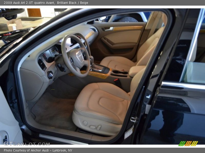 Brilliant Black / Beige 2009 Audi A4 2.0T quattro Avant