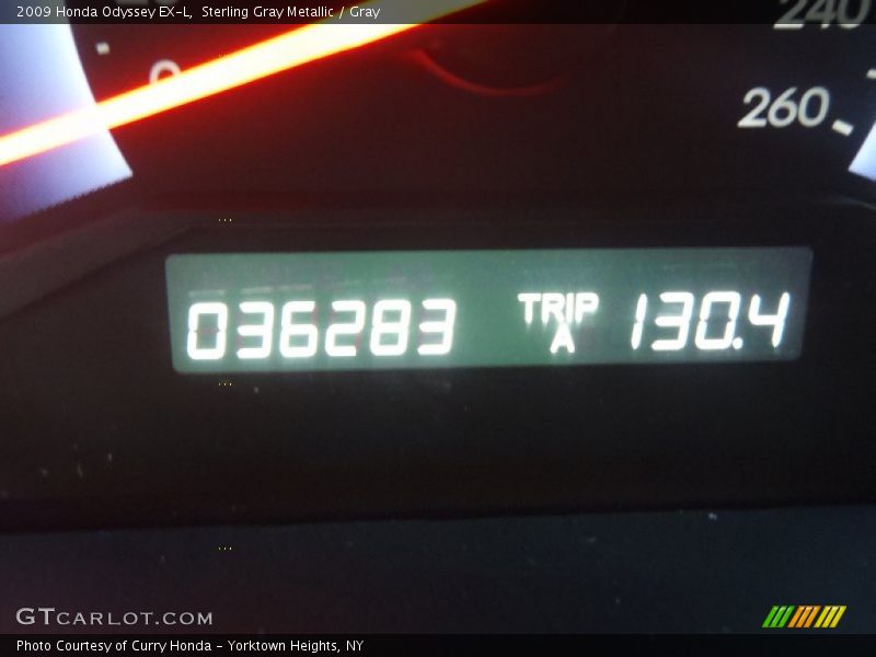 Sterling Gray Metallic / Gray 2009 Honda Odyssey EX-L
