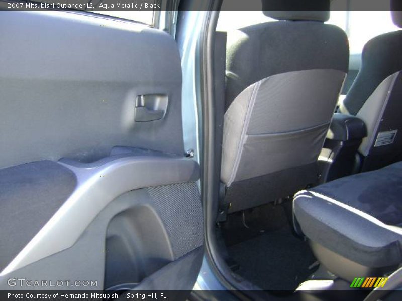 Aqua Metallic / Black 2007 Mitsubishi Outlander LS