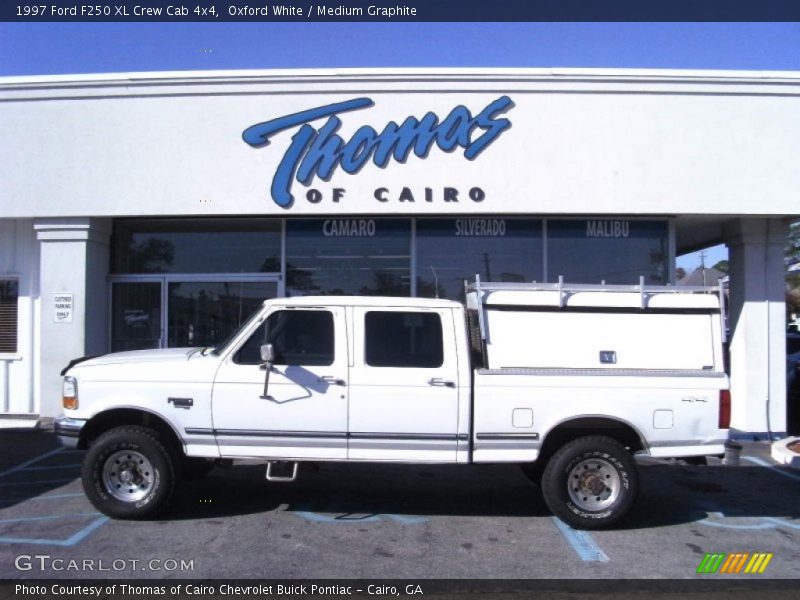 Oxford White / Medium Graphite 1997 Ford F250 XL Crew Cab 4x4