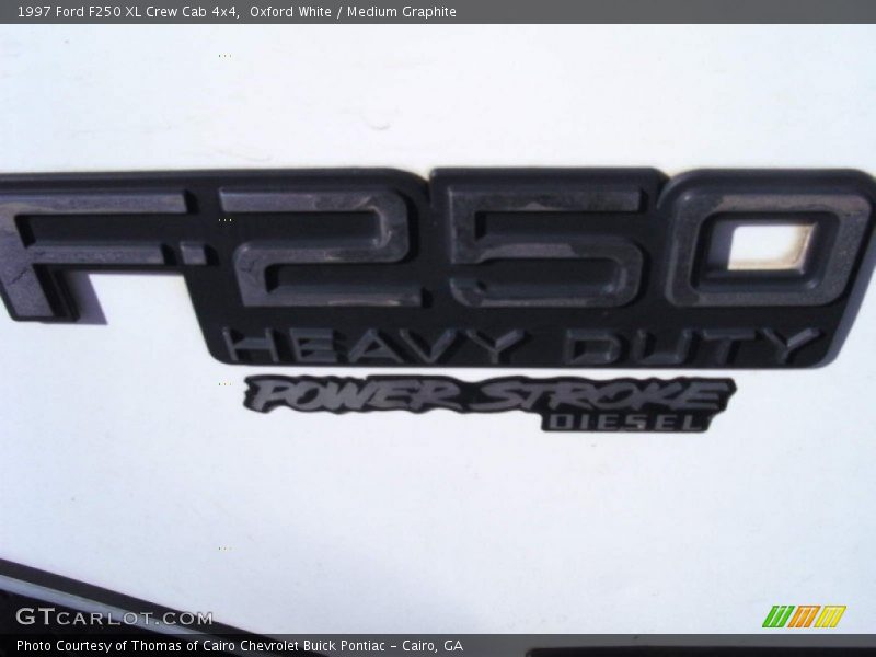 Oxford White / Medium Graphite 1997 Ford F250 XL Crew Cab 4x4