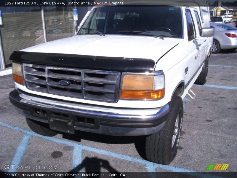 Oxford White / Medium Graphite 1997 Ford F250 XL Crew Cab 4x4