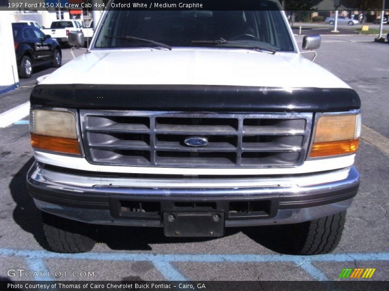 Oxford White / Medium Graphite 1997 Ford F250 XL Crew Cab 4x4