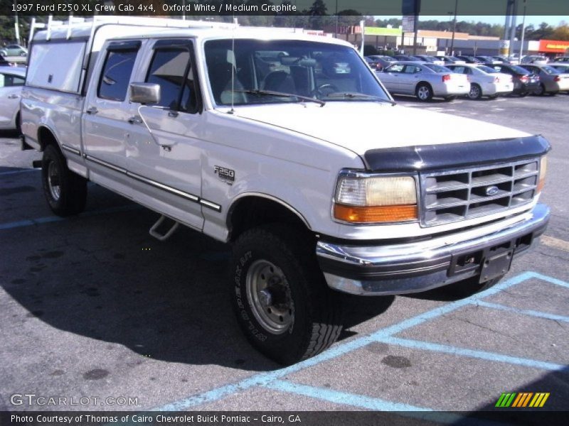Oxford White / Medium Graphite 1997 Ford F250 XL Crew Cab 4x4