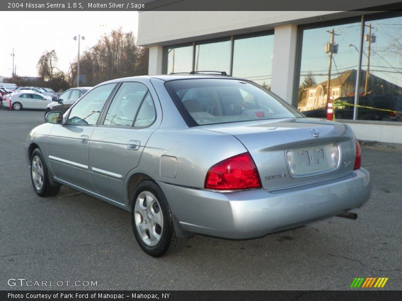 Molten Silver / Sage 2004 Nissan Sentra 1.8 S