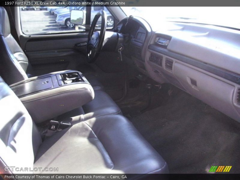 Oxford White / Medium Graphite 1997 Ford F250 XL Crew Cab 4x4