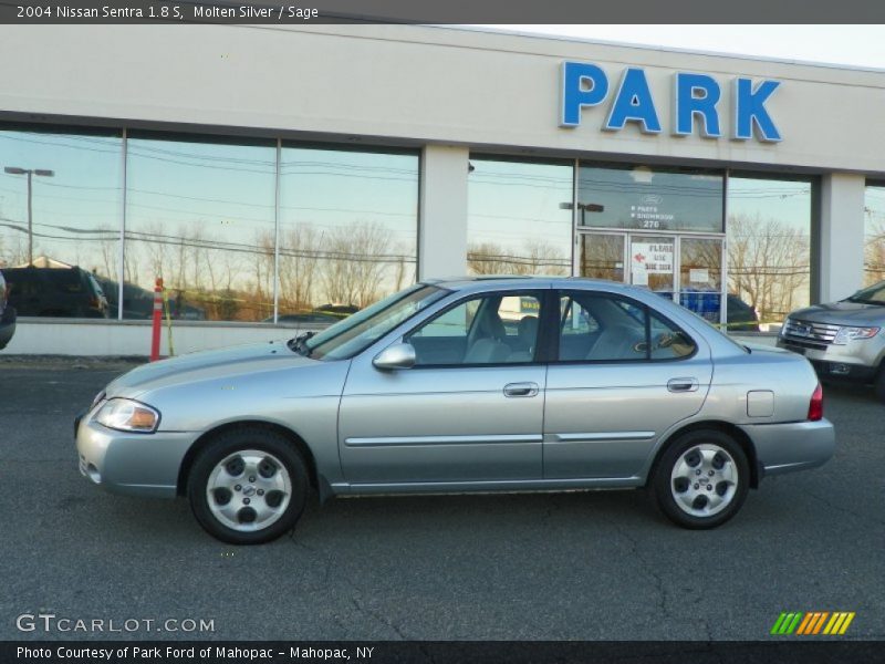 Molten Silver / Sage 2004 Nissan Sentra 1.8 S