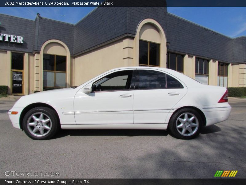 Alabaster White / Black 2002 Mercedes-Benz C 240 Sedan