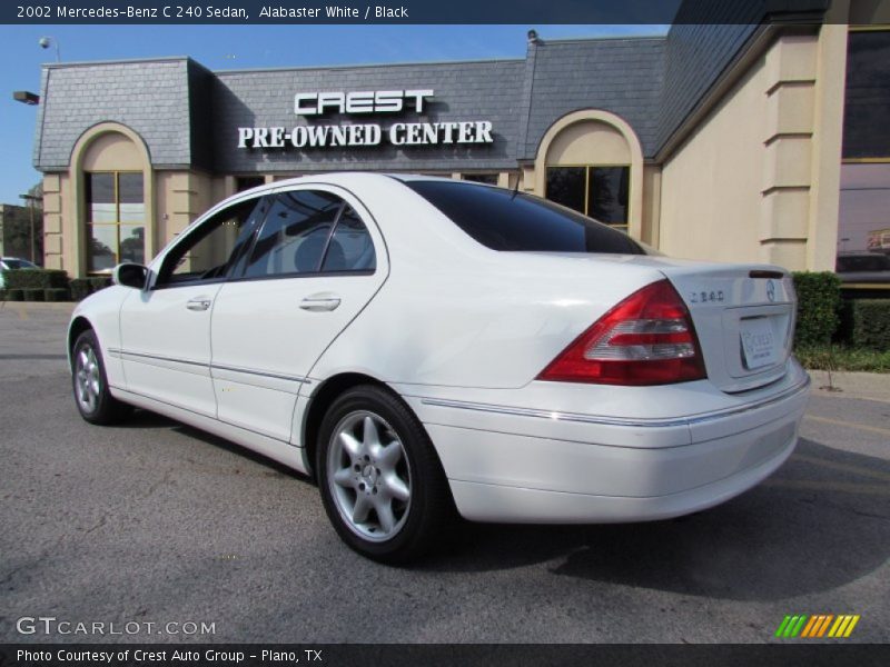 Alabaster White / Black 2002 Mercedes-Benz C 240 Sedan