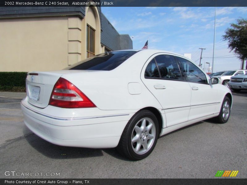 Alabaster White / Black 2002 Mercedes-Benz C 240 Sedan