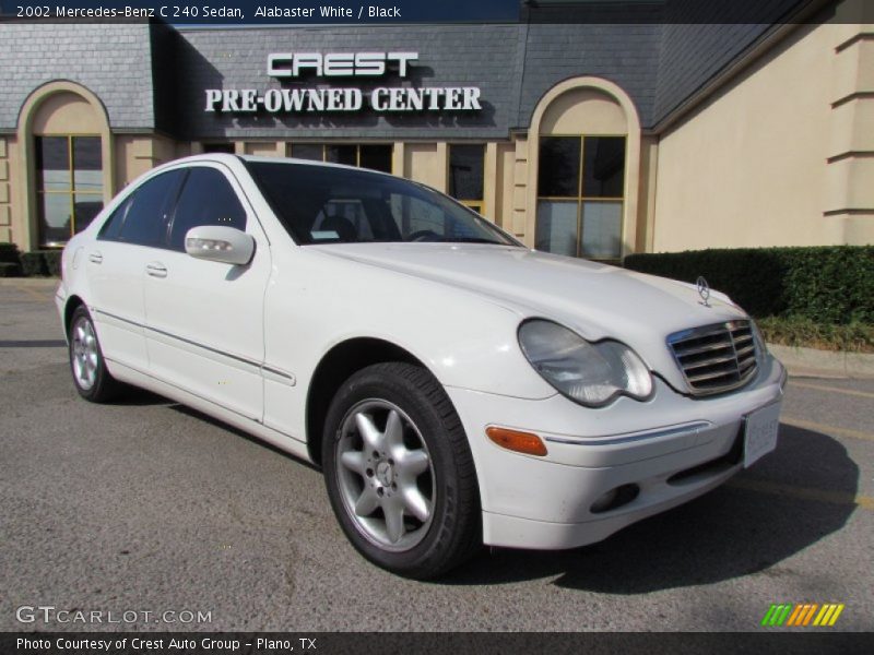 Alabaster White / Black 2002 Mercedes-Benz C 240 Sedan