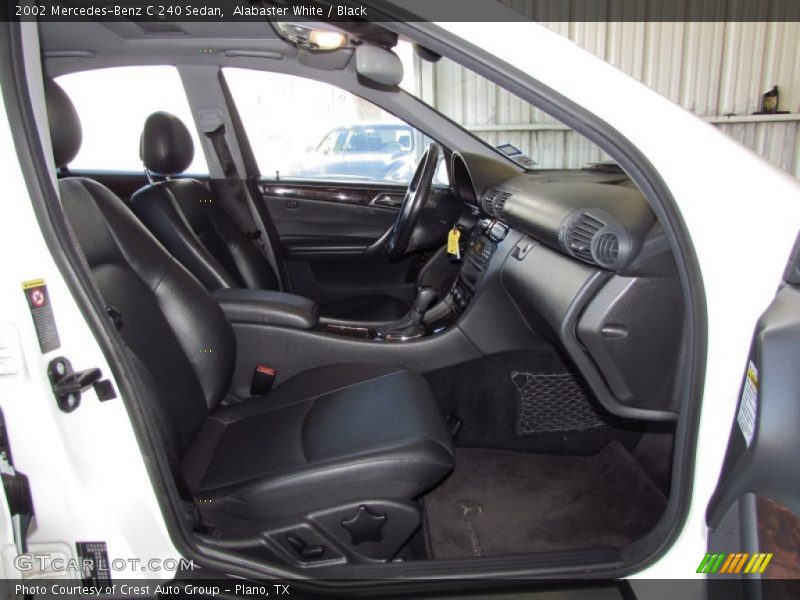 Alabaster White / Black 2002 Mercedes-Benz C 240 Sedan