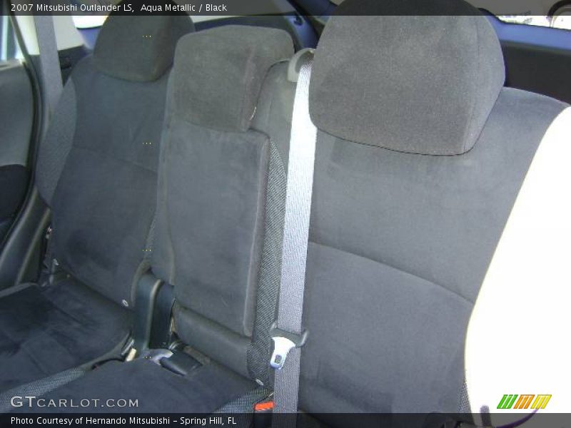 Aqua Metallic / Black 2007 Mitsubishi Outlander LS
