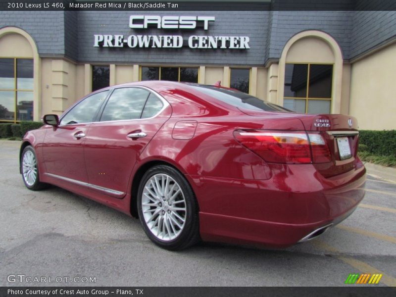 Matador Red Mica / Black/Saddle Tan 2010 Lexus LS 460