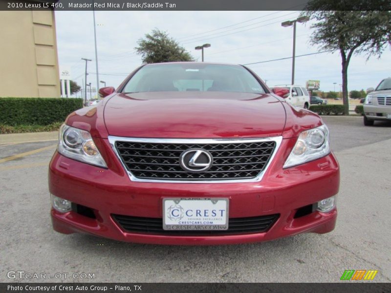 Matador Red Mica / Black/Saddle Tan 2010 Lexus LS 460