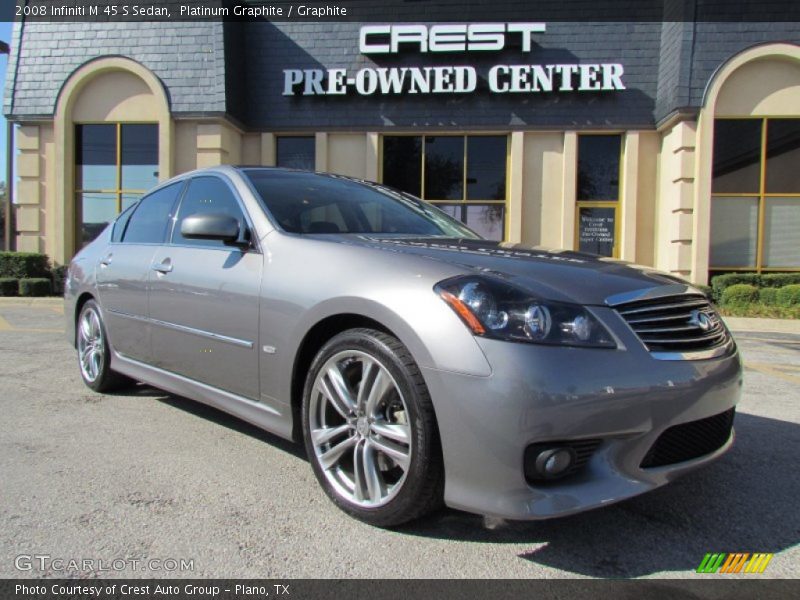 Platinum Graphite / Graphite 2008 Infiniti M 45 S Sedan