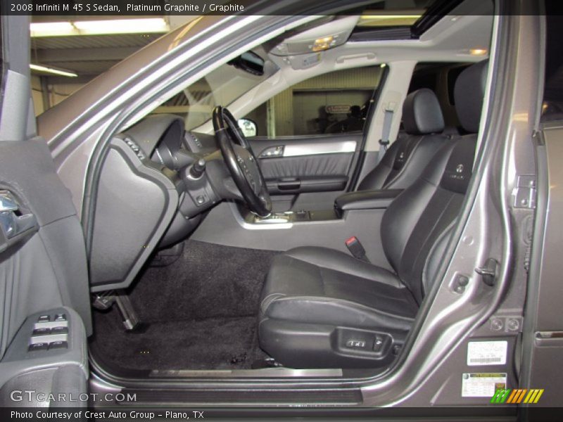Platinum Graphite / Graphite 2008 Infiniti M 45 S Sedan