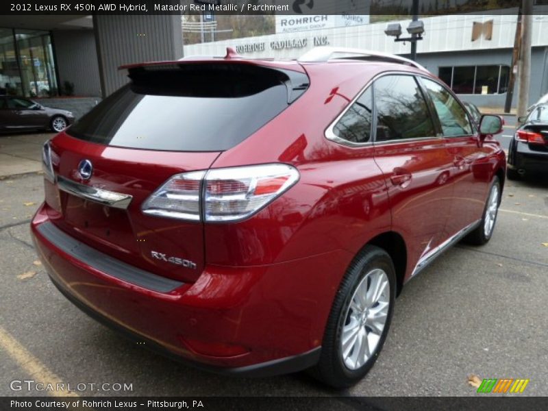 Matador Red Metallic / Parchment 2012 Lexus RX 450h AWD Hybrid