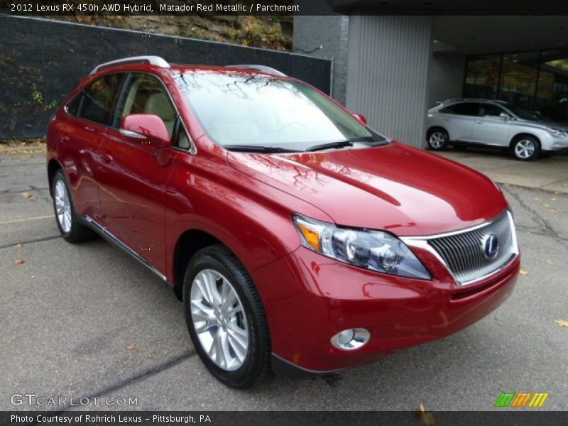 Front 3/4 View of 2012 RX 450h AWD Hybrid