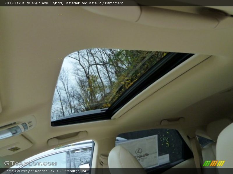 Matador Red Metallic / Parchment 2012 Lexus RX 450h AWD Hybrid